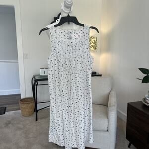 Croft & Barrow Lady Big Bumble Bee Nightgown Pajamas Sleeveless Sz S Cotton Midi